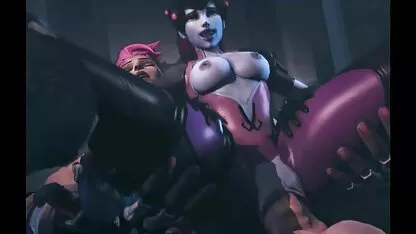 Ele vai cortar o cabelo, e tem três prostitutas para o video romantico com sexo sexo